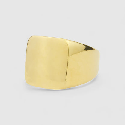 9CT GOLD SQUARE SIGNET RING