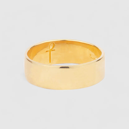 9CT GOLD BAND RING