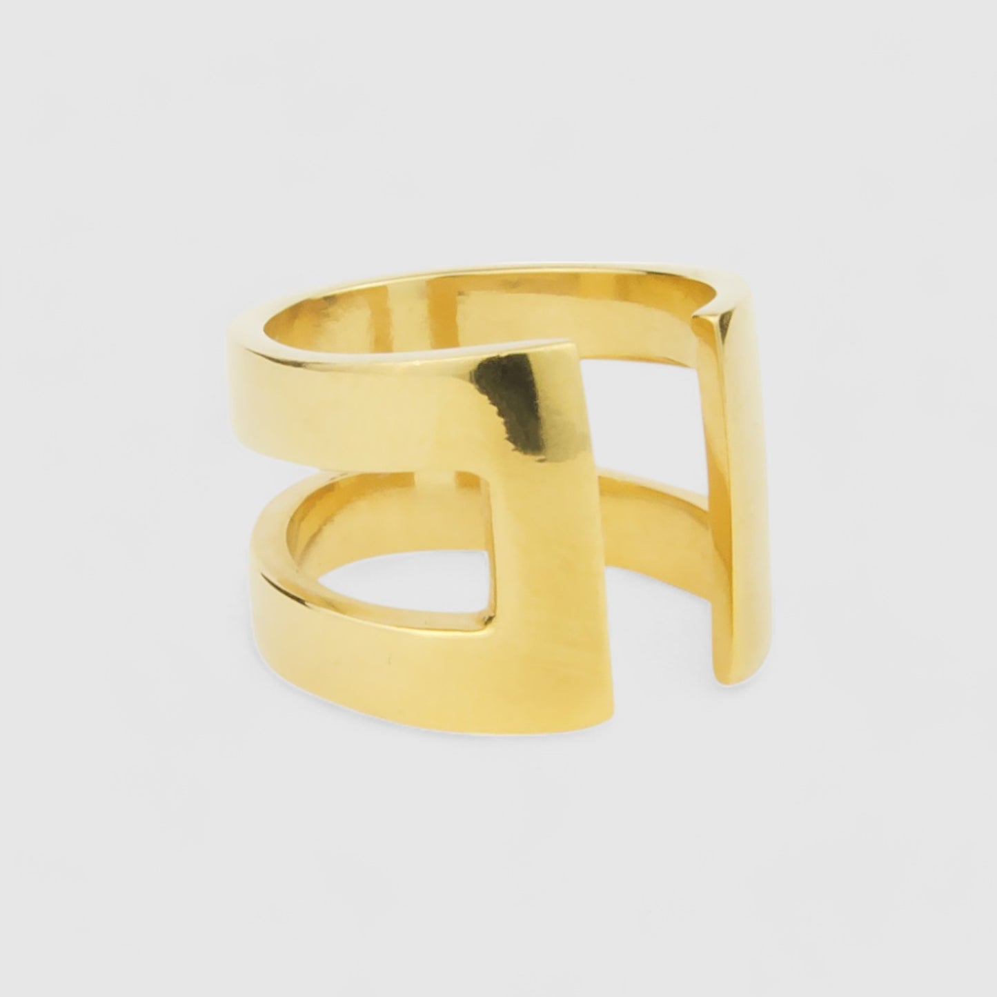 GOLD DOUBLE BAND RING