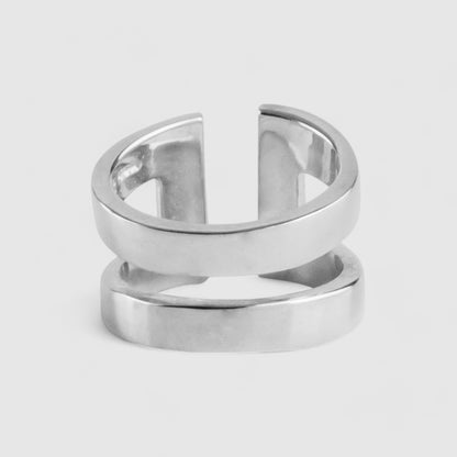 SILVER CARNABY RING