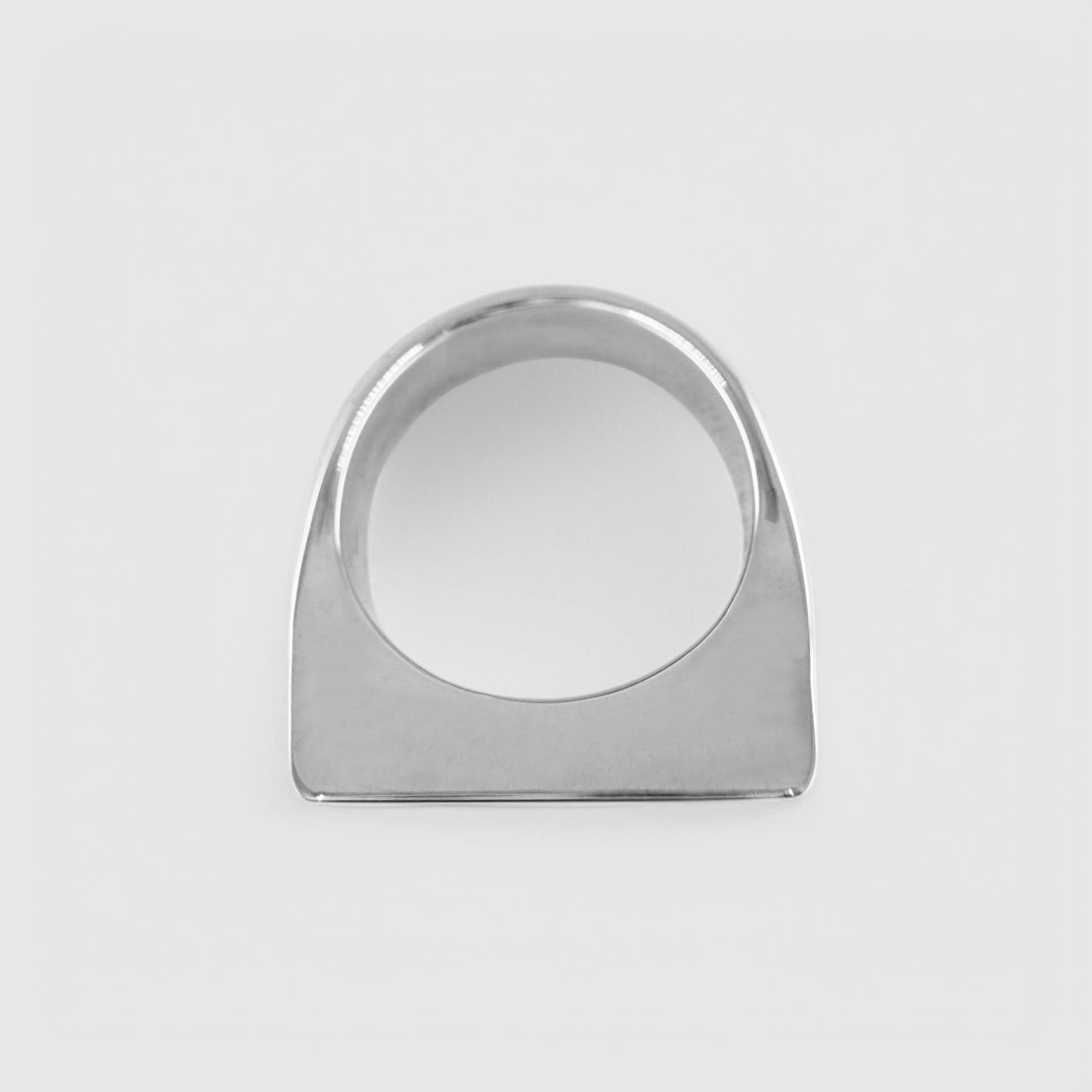 SILVER PYRAMID RING