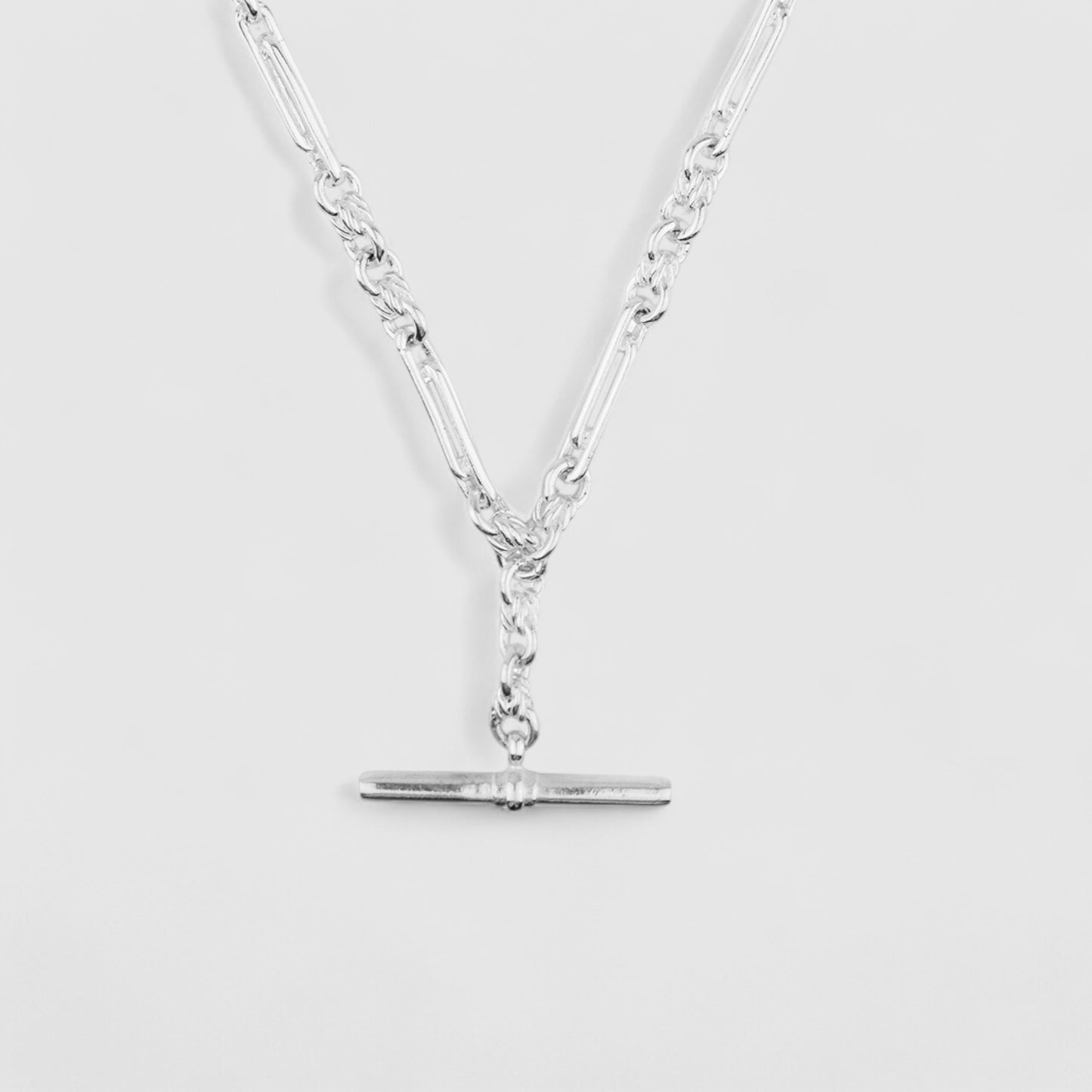 SILVER DE BEAUVOIR TWO NECKLACE CHAIN