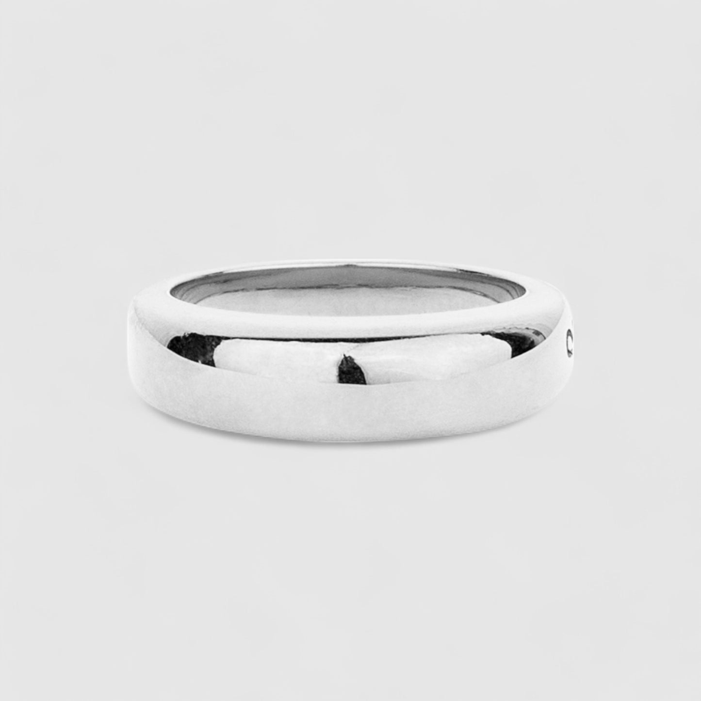 SILVER DOME SIGNET RING