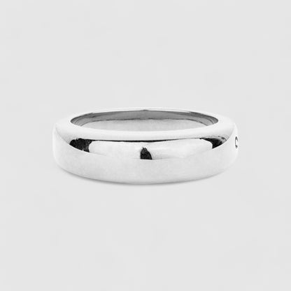 SILVER DOME SIGNET RING