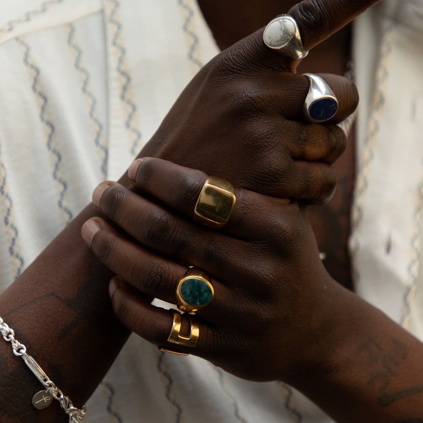 SILVER CARNABY RING