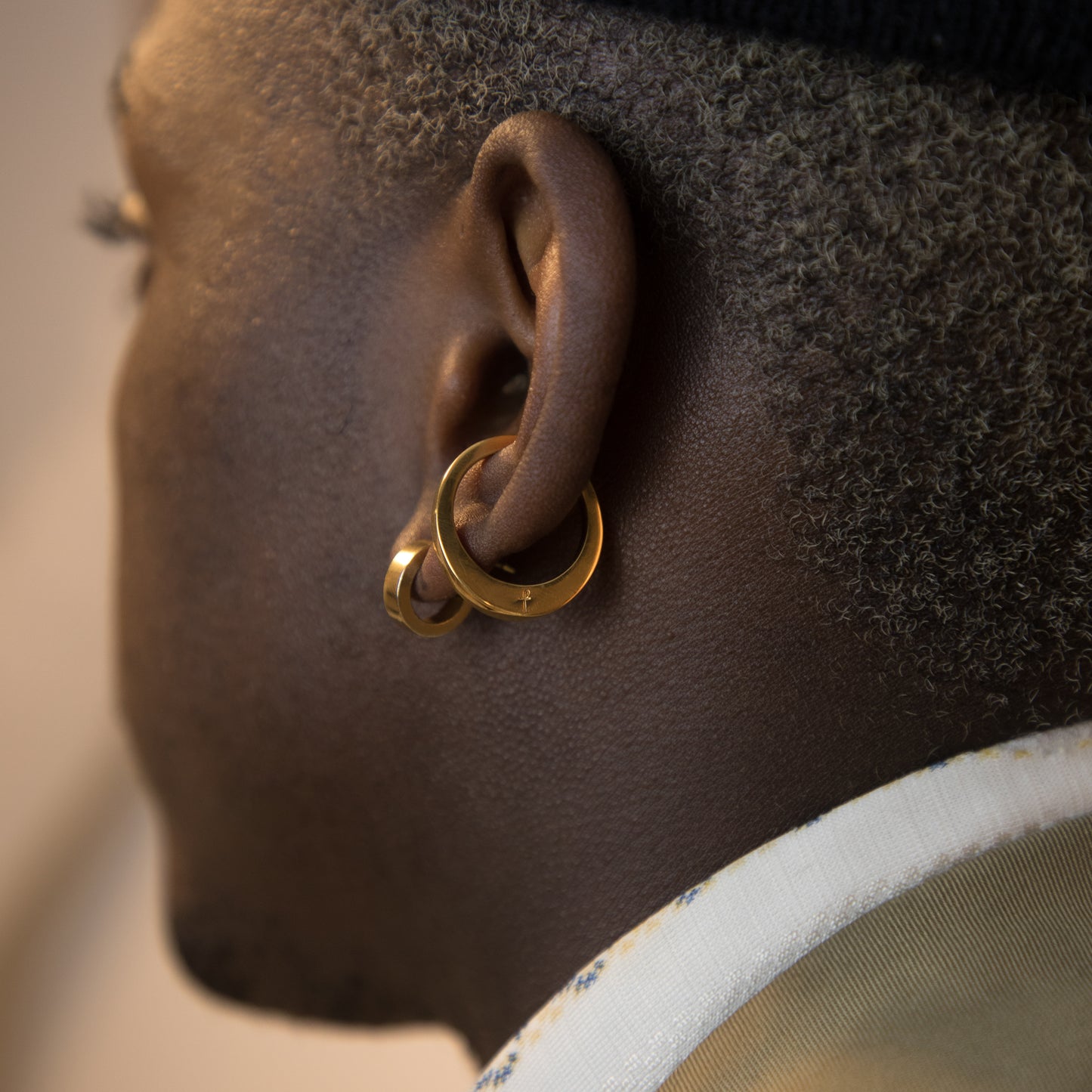 GOLD BARBICAN EARCUFF